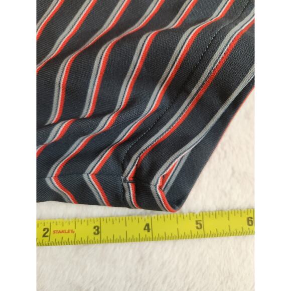 Under Armour Polo Mens Medium Gray Striped HeatGear Golf Athleisure Preppy - Picture 8 of 12